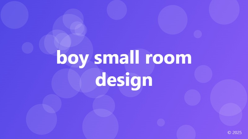 boy small room design