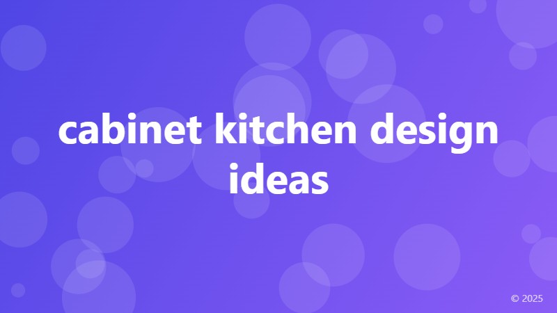 cabinet kitchen design ideas
