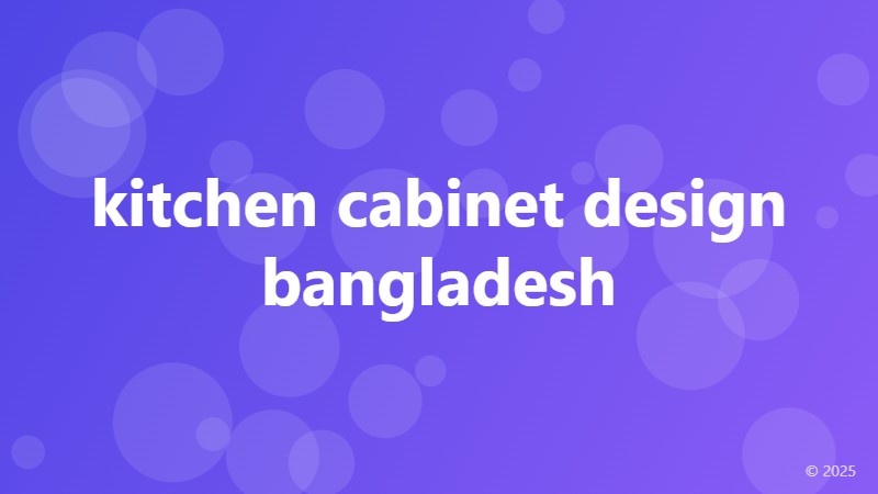kitchen cabinet design bangladesh