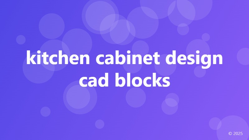 kitchen cabinet design cad blocks