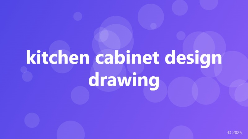 kitchen cabinet design drawing