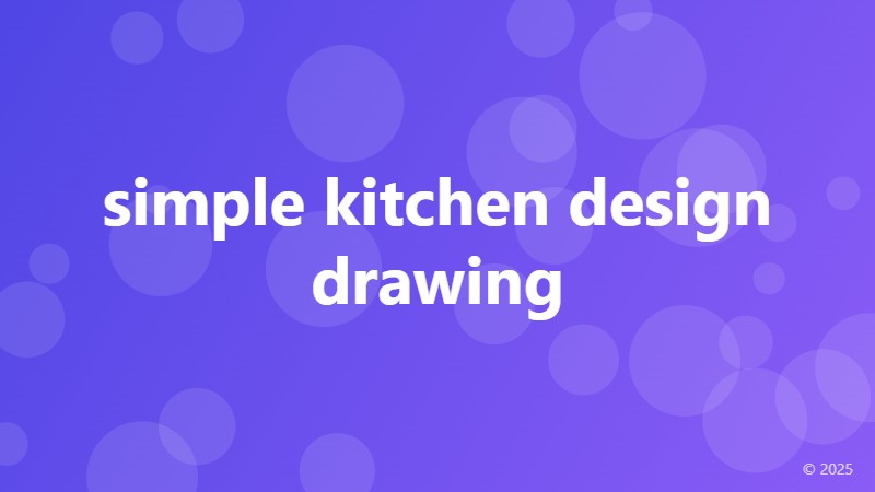 simple kitchen design drawing