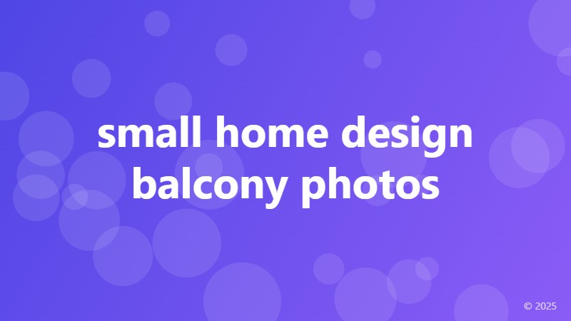 small home design balcony photos