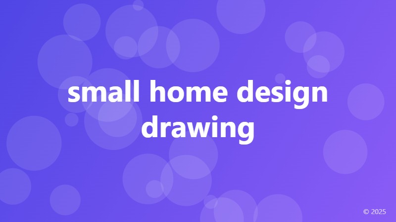 small home design drawing