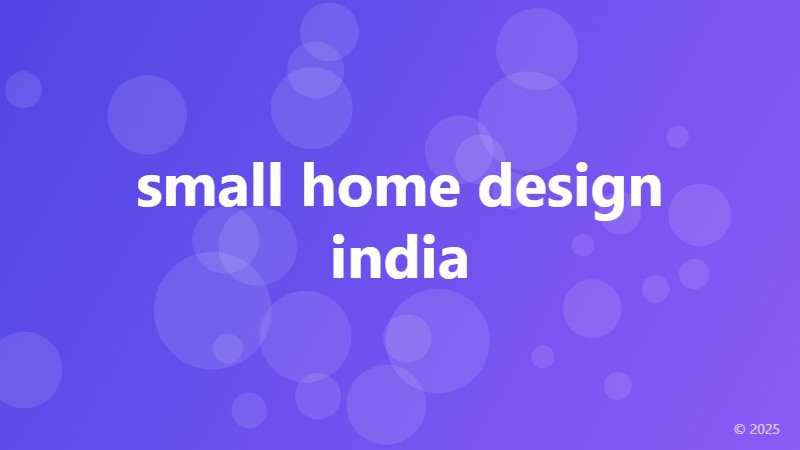 small home design india