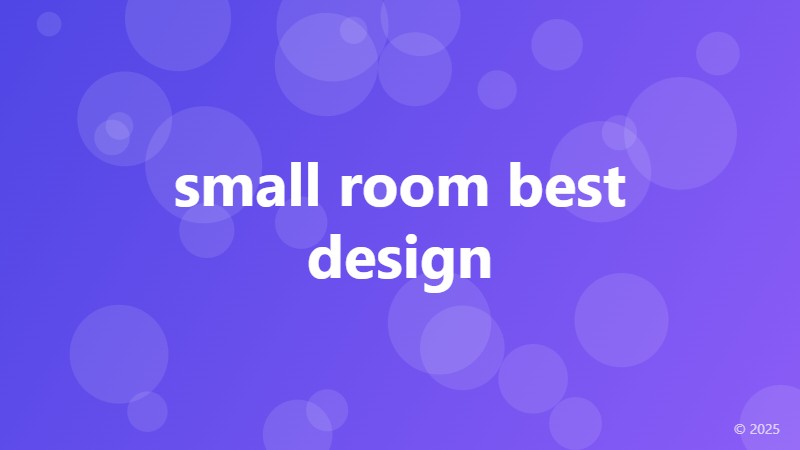 small room best design