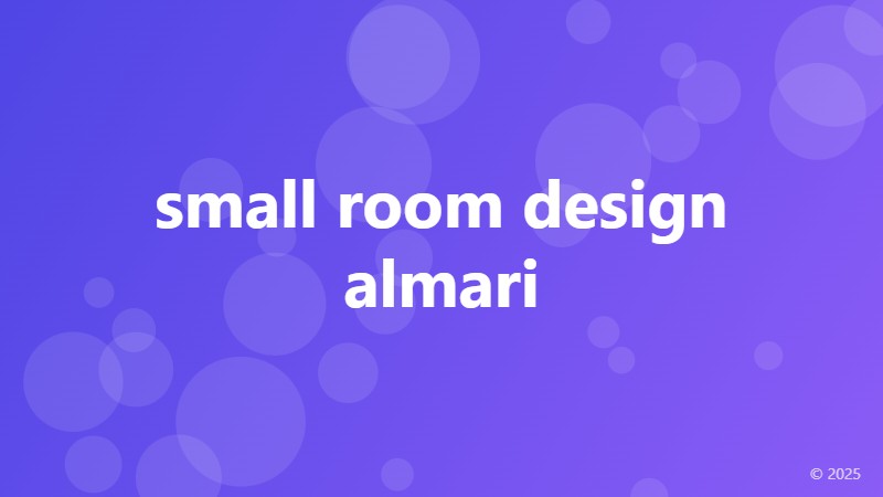 small room design almari