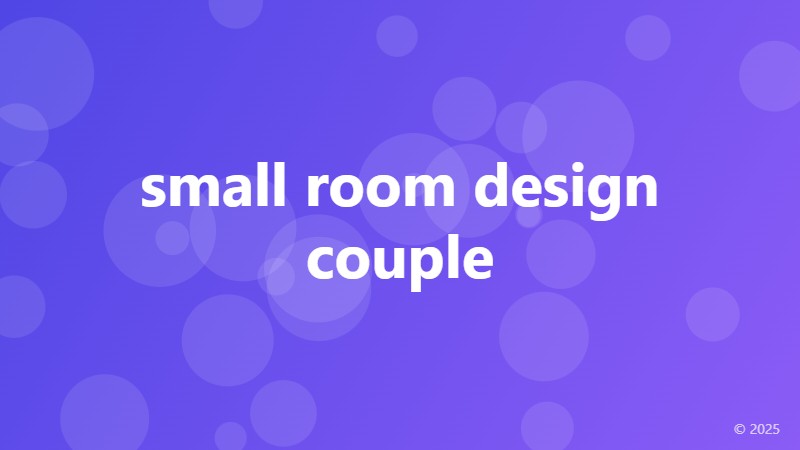 small room design couple