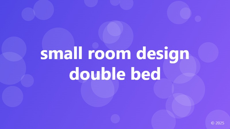 small room design double bed