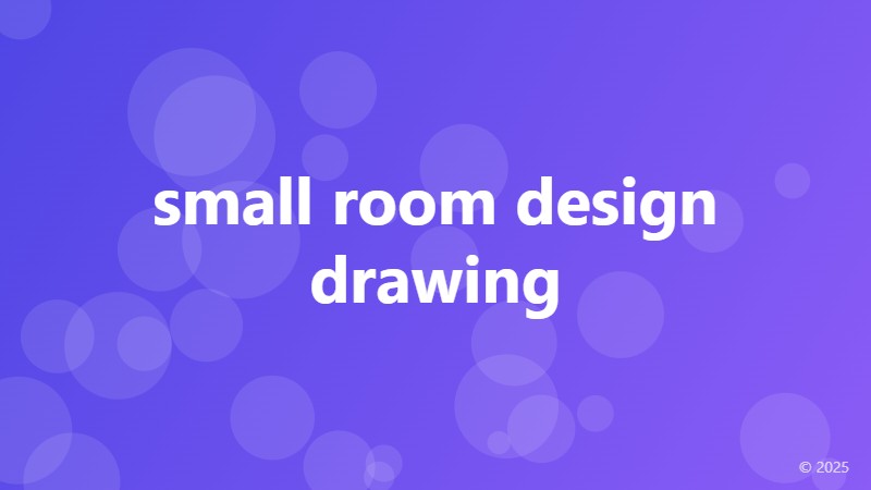 small room design drawing