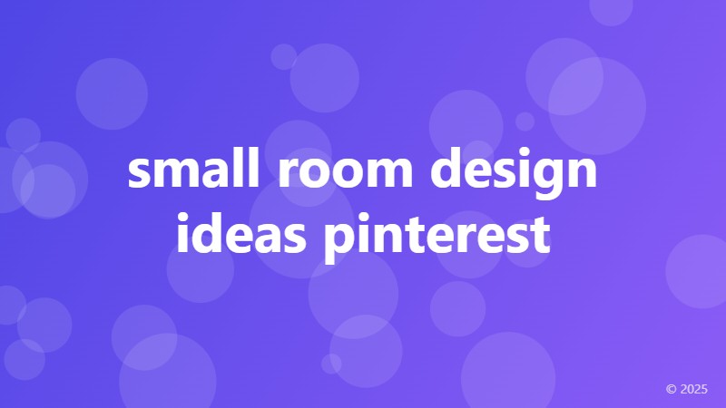 small room design ideas pinterest