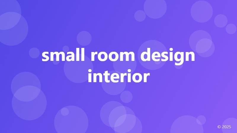 small room design interior