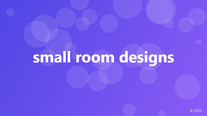 small room designs